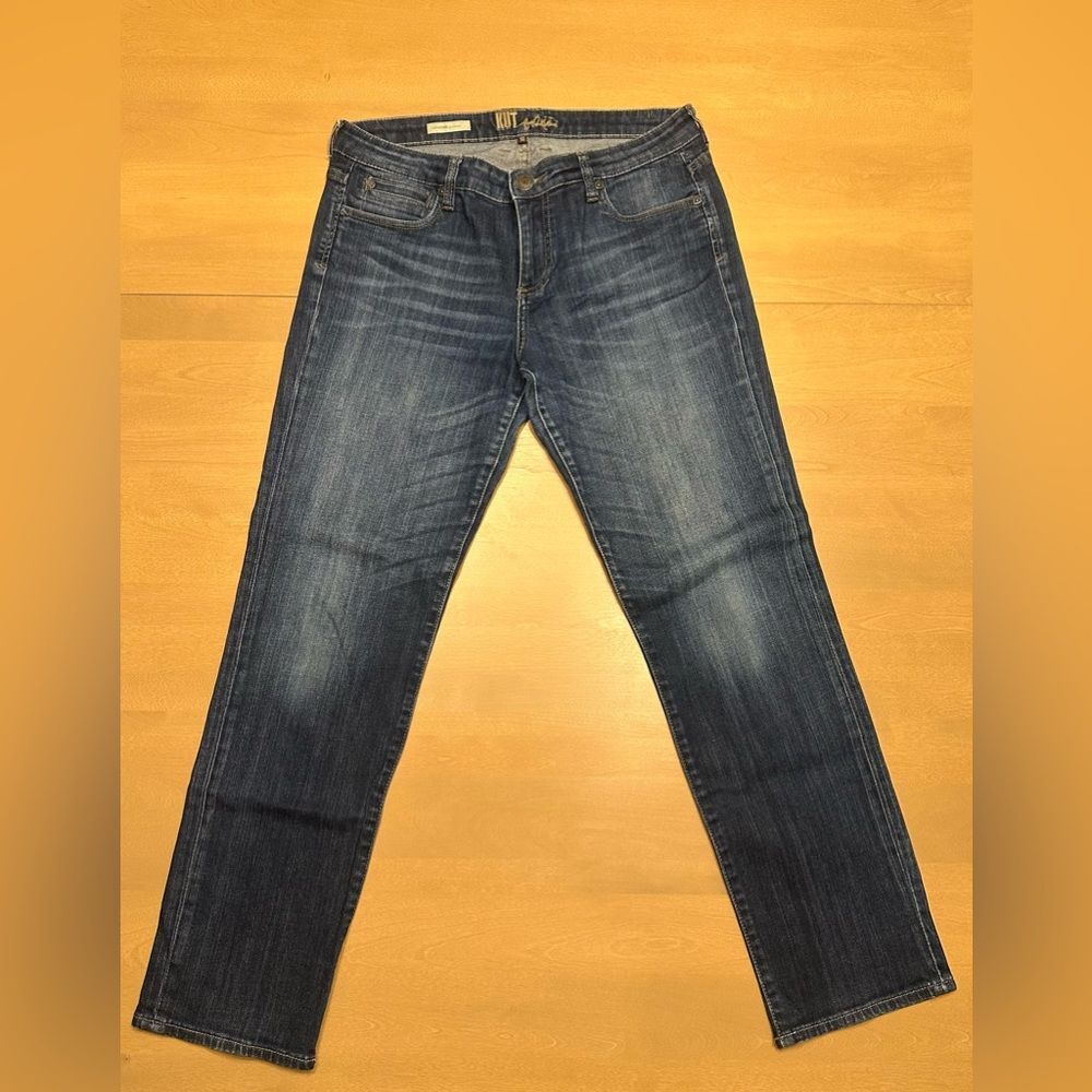 Kut From The Kloth Catherine Boyfriend Jeans Size 10 STRAIGHT FIT